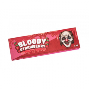 Papelillo 1 1/4 con sabor Bloody Strawberry - Lion Rolling Circus