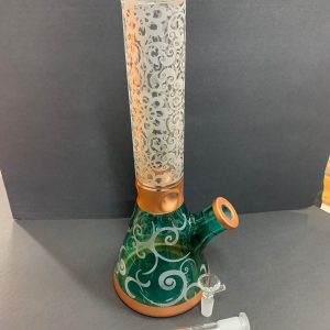 Bong Beaker Lava Teal - Calvo Glass