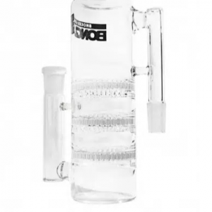 Atrapa Ceniza Triple Percolador Panal Clear 14 mm - Bonglab