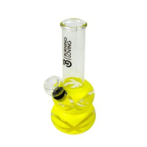 Bong double ring Amarillo - Burning Loving
