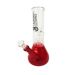Bong cónico 20 cm Percolador Rojo - Burning Loving