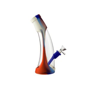 Bong Silicona y Vidrio Curvo- BY ZF