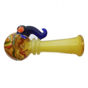 Pipa Pyrex 14cm Quemador Simple- Colorful Amber