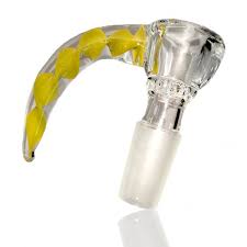 Quemador Cuerno Macho 14mm Amarillo - Calvo Glass
